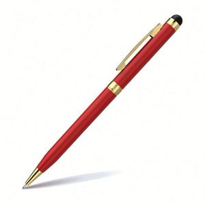 Support promotionnel universel rotatif capacitif en métal pour stylo et écran tactile de tablette, vente en gros personnalisée - Product Image 4