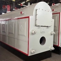 Chaudière à vapeur à tubes de fumée à tambour unique longitudinal DZH à installation rapide, alimentée au charbon, pour l'alimentation en chaleur des usines chimiques