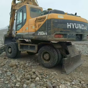 Excavadora de Ruedas de 20 Toneladas a Precio Económico, Excavadoras 210w-9, Maquinaria Mediana de Construcción en Venta, 210w con Neumáticos, Hyundai 215 220 485 - Product Image 1