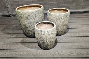 Pot Bunga Semen Serat Atlanta Desain Baru 2026, Ukuran Besar, Gaya Vintage Eropa Modern, Vas Lantai untuk Taman Luar Ruangan - Product Image 4