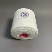Benang Putih Mentah Tahan Panas Berkualitas Tinggi TFO 21s/2 21s/3 100% Poliester untuk Bahan Baku Pabrik Benang Jahit Poliester