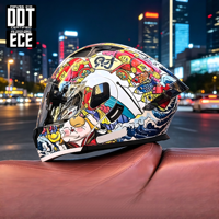 Casque de moto personnalisé à prix d'usine, casque de course personnalisable en ABS avec visière double