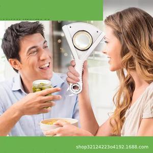 ที่เปิดขวดสีขาวพร้อมด้ามจับ 2 in 1 ที่เปิดขวดพลาสติก ที่เปิดกระป๋องสำหรับใช้ในครัว - Product Image 4