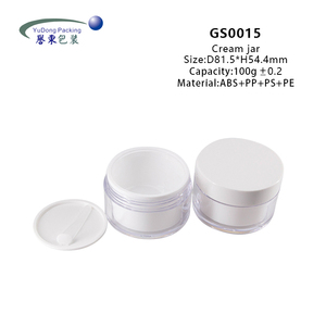 Tarro de <span class=keywords><strong>Crema</strong></span> Vacío de Gran Capacidad de 100 g, Base Transparente, Tapa Blanca, Envase Cosmético Recargable <span class=keywords><strong>para</strong></span> <span class=keywords><strong>el</strong></span> Cuidado de la Piel - Product Image 4