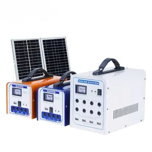 Yeni taşınabilir güç banka mobil IPAD fan araba buzdolabı şarj jeneratör 50w güneş enerjisi güneş aydınlatma sistemi