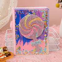 Coffret Cadeau Journal A5 à Couverture Rigide Pailletée avec Stylo Pompon et Carnet à Paillettes Flottantes – Kit de Papeterie Complet