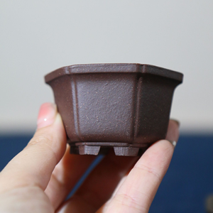 Mini Maceta de Cerámica para Suculentas, Maceta de Cerámica Yixing Zisha con Esmalte Azul Jun, Ecológica, Duradera, Ligera, Minimalista, con Drenaje - Product Image 2