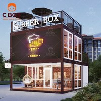 Cbox 20ft 40ft Conteneur préfabriqué personnalisé en panneaux sandwich pour café, bar, supermarché, toit, balcon, maison conteneur en kit