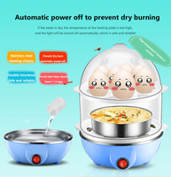 Panci kukus telur elektrik 110V 220V, peralatan dapur kustom grosir, panci kukus 14 kapasitas telur cepat