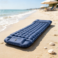 Nouveauté : Matelas Gonflable Léger et Étanche pour Randonnée, Plage, Voyage, avec Pompe Intégrée et Coussin, Tapis de Couchage pour Camping