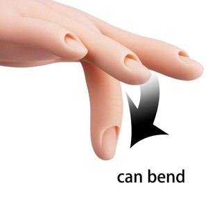 Main d'entraînement en plastique pour la pratique des ongles, modèle de main prothétique pour l'affichage des faux ongles et la formation en manucure en salon - Product Image 4