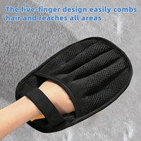 Gants de toilettage pour animaux à cinq doigts, double face en caoutchouc, pour enlever les poils des chiens et des chats, pour canapés et tapis, stock US prêt à être expédié