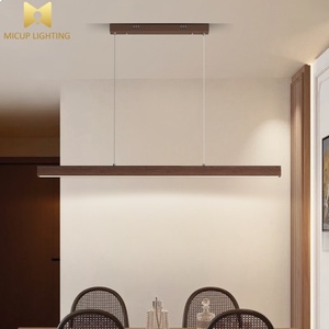 Luminaire suspendu de salle à manger en <span class=keywords><strong>bois</strong></span> <span class=keywords><strong>long</strong></span>, style minimaliste américain Wabi Sabi, industriel, haute performance, moderne, style nordique - Product Image 3