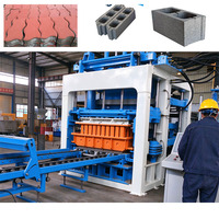 Machine à fabriquer des blocs de grande capacité, machine à fabriquer des briques, ligne de production de blocs de béton 12 pièces 400x200x200mm