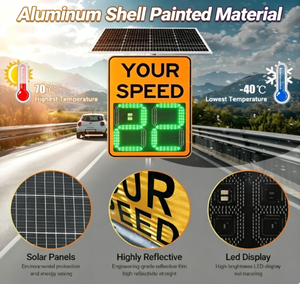 Segnale radar <span class=keywords><strong>di</strong></span> <span class=keywords><strong>velocità</strong></span>, segnali stradali a LED ad energia solare, segnale <span class=keywords><strong>di</strong></span> avvertimento limite <span class=keywords><strong>di</strong></span> <span class=keywords><strong>velocità</strong></span>, <span class=keywords><strong>rilevatore</strong></span> radar <span class=keywords><strong>stradale</strong></span>, produttore - Product Image 2