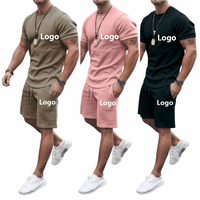 Ensemble de survêtement pour hommes, Logo personnalisé, marque privée, Sweat-Shirt, Short, pantalon, été, t-shirt et Short pour hommes