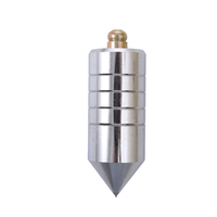 CJTOOL Outil de construction, plomb de plombier couleur argent poli, avec support de corde pour mesure de ligne droite, personnalisable