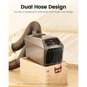 Aire acondicionado portátil Fo-Blood de 6800 Btu, unidad de refrigeración y calefacción 5 en 1 silenciosa para tiendas de campaña con control remoto - Product Image 2