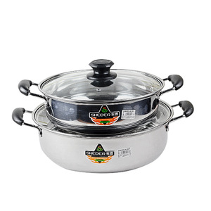 Marmite en acier inoxydable Sheder 32 cm avec couvercle, usage professionnel - Product Image 4