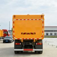 Экономичный восстановленный самосвал Sinotruk Howo TX 8x4 с левым рулем, 440 л.с., желтый, с высокой грузоподъемностью, усиленный