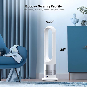 メーカーリモコン冷却 + 暖房無刃ファンヒーターノイズレスタワーファン - Product Image 2