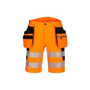 PORTWEST - DX446OBR41 DX4 Hi-Vis <b>Holster</b> Pocket shorts orange/black - EAN 5036108394043 HI-VIS WORKWEAR - Product Image 1
