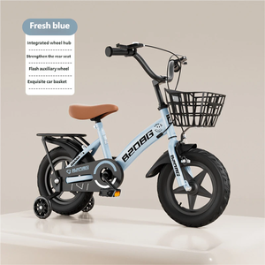 Bicicleta Infantil para Niñas de 3 Años en Adelante con Ruedas de Entrenamiento y Canasta, 12 Pulgadas, Sin Cambios, Freno de Disco - Product Image 6