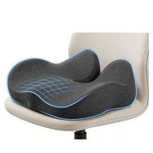 Coussin Ergonomique pour Chaise de Bureau et Siège de Voiture, Coussin de Dos en Mousse à Mémoire de Forme de Haute Qualité pour Soulagement du Coccyx, de la Sciatique et de la Colonne Vertébrale, Tissu Respirant - Product Image 1