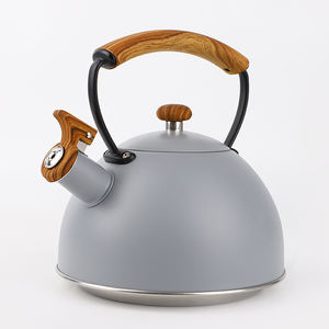 Hervidor de agua de acero inoxidable con mango de madera para cocina, tetera de Color de 2,5l con mango de madera - Product Image 6