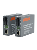 Fiber Optical Media Converter HTB-3100AB 10/100M Single Mode Single Fiber 25km SC Factory Price Fiber Optic Transceiver