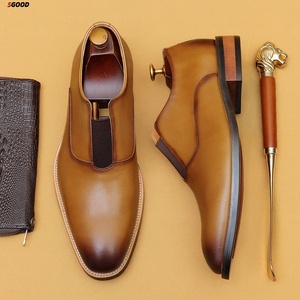 Zapatos de Vestir Italianos de Primera Calidad para Hombre, Impermeables, para Oficina y Carrera Profesional, de Cuero Genuino, con Hebilla, Punta Cerrada, en Negro y Marrón - Product Image 6