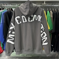 2026 Glo Beautiful Trendy Mixed Emotion Sweat à capuche décontracté ample à imprimé lettres aléatoires pour Hommes et Femmes
