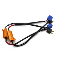 H11 LED Bulb 9005 9006 Resistor Kit Anti Flicker Warning Canceller for Headlight Fog Light Error Free Decoder Wiring Harness