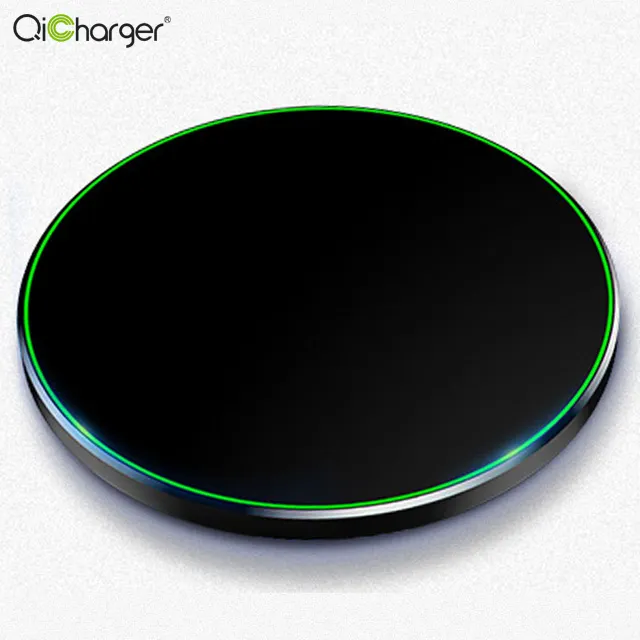 Terbaik Penjual 15W Putaran Portable Qi Pengisian Cepat Ponsel Wireless Charger Pad