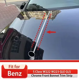 สำหรับ Mercedes Benz S Class W222 W223 GLE GLS ชุดแต่งขอบฝากระโปรงหน้า อุปกรณ์ตกแต่งภายนอก สไตล์ฝากระโปรงเครื่องยนต์ - Product Image 1