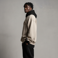Sweat-shirt à capuche oversize en molleton épais pour homme, avec motif 3D en relief et épaules tombantes, style streetwear, vente en gros