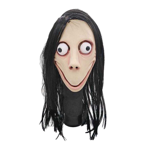 Máscara <span class=keywords><strong>de</strong></span> <span class=keywords><strong>Momo</strong></span> Aterradora y Divertida, Decoración para Fiestas <span class=keywords><strong>de</strong></span> Halloween, Accesorios para Escape Room, Casa Embrujada, Máscaras <span class=keywords><strong>de</strong></span> Terror, Disfraz <span class=keywords><strong>de</strong></span> Cosplay, Máscara <span class=keywords><strong>de</strong></span> Látex - Product Image 1