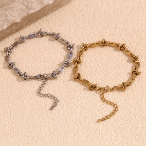 Chaîne <span class=keywords><strong>de</strong></span> grains <span class=keywords><strong>de</strong></span> café plaqué or 14 carats bijoux mode bracelets <span class=keywords><strong>de</strong></span> <span class=keywords><strong>cheville</strong></span> bijoux en acier inoxydable étanche - Product Image 5