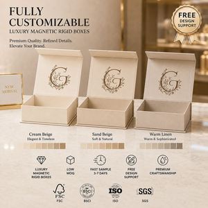 Boîtes cadeaux rigides magnétiques pliables en gros CRD avec doublure en éponge, pelliculage mat, logo personnalisé pour l'emballage de cosmétiques et de parfums - Product Image 3