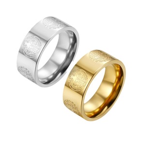 YK 8mm St Benedict exorcismo anillo de acero inoxidable católico romano Cruz demonio protección fantasma cazador joyería - Product Image 2