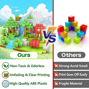 Blocs de construction magnétiques 3D <span class=keywords><strong>Montessori</strong></span> personnalisés pour les enfants de plus de 14 ans, briques de construction en plastique éducatives STEM, développent la créativité - Product Image 5
