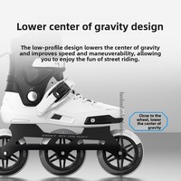 Patins à roulettes en ligne professionnels SWI pour hommes, femmes, enfants et adolescents, roues en PU, coque en PVC