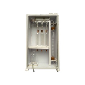 Equipo de Destilación y Calentamiento de Vidrio Borosilicato con Marco de Madera para Experimentos Químicos en Venta - Product Image 4