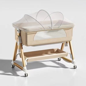 <span class=keywords><strong>Cuna</strong></span> portátil plegable <span class=keywords><strong>de</strong></span> altura ajustable para recién nacidos, <span class=keywords><strong>cuna</strong></span> para bebés, cama <span class=keywords><strong>de</strong></span> <span class=keywords><strong>viaje</strong></span> portátil <span class=keywords><strong>con</strong></span> mosquitera - Product Image 2