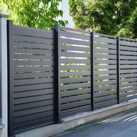 Panel de Cerca de Aluminio para Villa, Cerca Perimetral de Jardín de Lujo, Recubierta de Polvo, Resistente a la Oxidación, Tamaño y Color Personalizados, Fabricante OEM al por Mayor