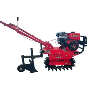 Hands agricultural chain rail power tiller ditching and weeding chain track tiller small size tiller machine
