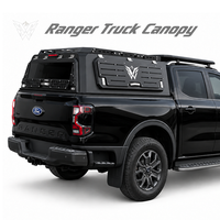 Auvent modulaire en aluminium pour Ford Ranger Wildtrak Raptor Double Cabine, robuste, pour le tout-terrain, avec fenêtres latérales