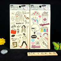 Autocollants décoratifs Yanxi personnalisés, amovibles, réutilisables, écologiques, imperméables, autocollants en PVC imprimés en sérigraphie avec motifs de dessins animés
