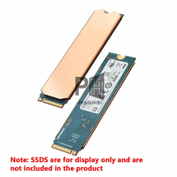M.2 NVME 2280 2242 2230 SSD радиатор медный PS5 радиатор твердотельный радиатор кулер силиконовая медь обработка прецизионная обработка