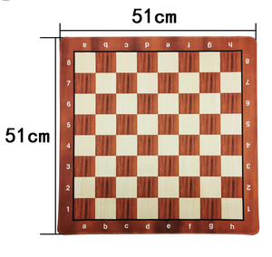 チェスソフトボード PU レザー折りたたみ式ポータブル子供学生用 64 スクエア利用可能小中大サイズ - Product Image 4